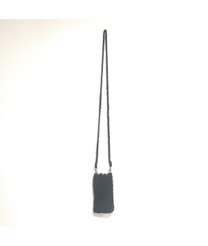 Telefon-Tasche Makramee Schwarz (3929)