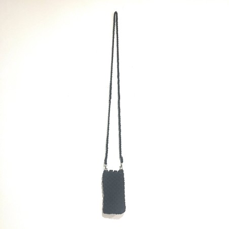 Telefoonhoes macramé zwart (3929)