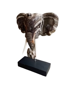 Elephant head S w.stand (3934)