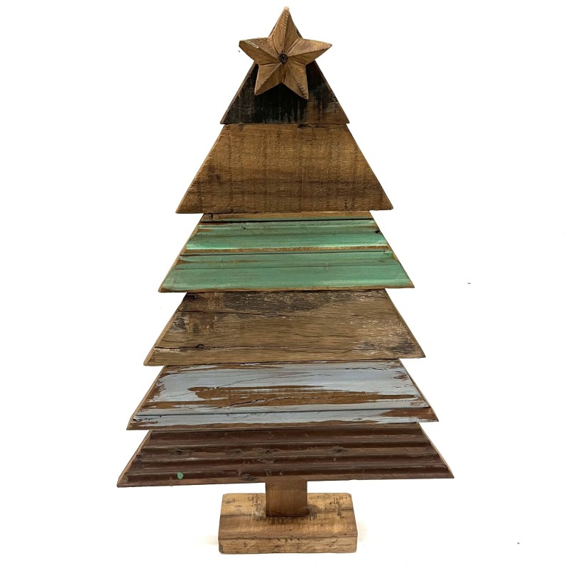 X-mas tree old wood L (3974)