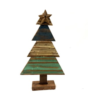 X-mas kerstboom oud hout S (3975)