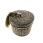 Can with candle blue/gold (80004)