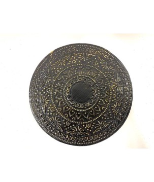 Placemat alu blauw/goud (80006)