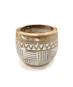 Pot carving 12x14cm (80020)