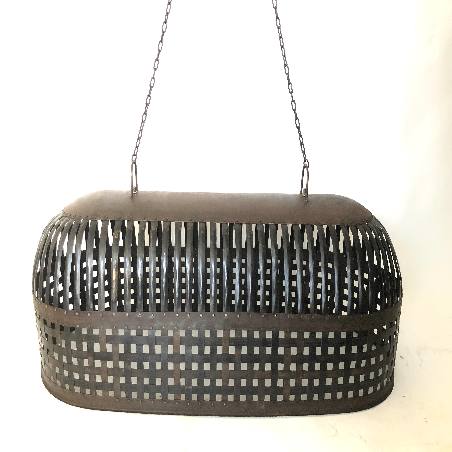 Cage lamp long 123x46H42(3418)