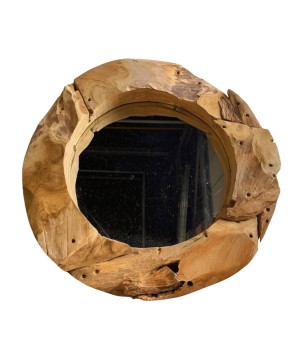 Mirror teak D60cm (80182)