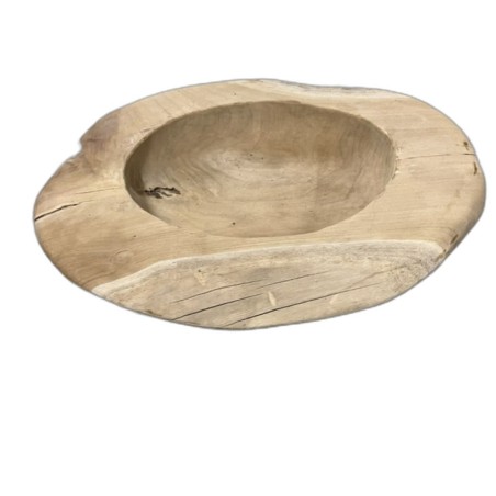 Kom teakhout D60cm. (80188)
