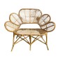 Bench Rotan Flower (80196)
