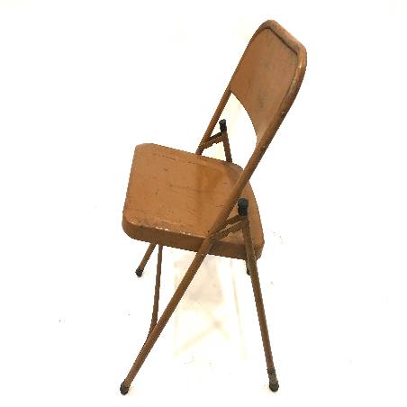 Antique iron folding chair (7399)