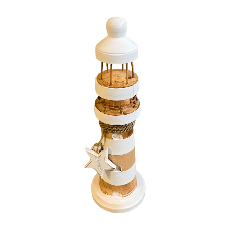 Vuurtoren wit 35cm.(80279)