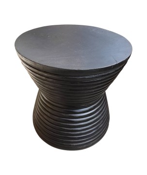 Tafel diabolo zwart D40H40 cm (80315)