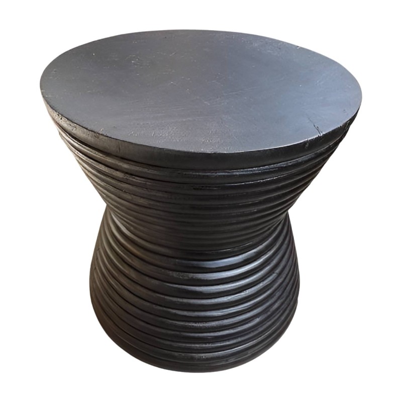 Tafel diabolo zwart D40H40 cm (80315)