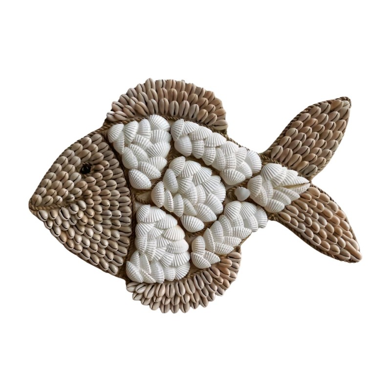 Vis hangende schelp 20x35 cm (80327)