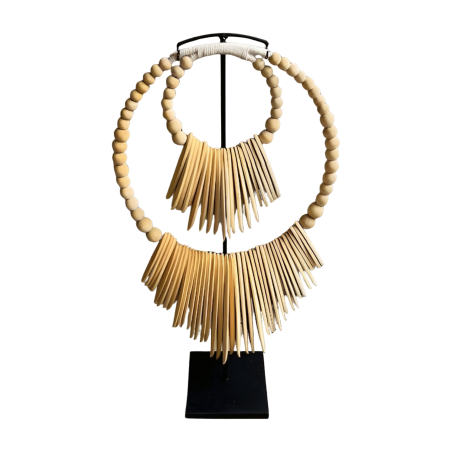 Necklace Surf Double White (80359)