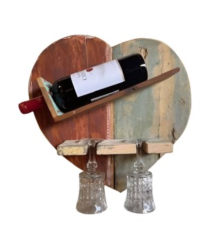 Heart bottle wallhanger (80368)
