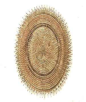 Placemat w.shell 37cm naturel(3478)