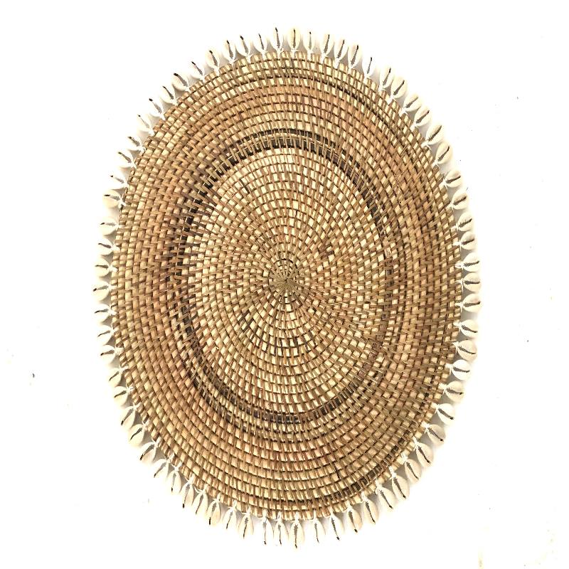 Placemat w.shell 37cm naturel(3478)