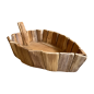 Schüssel Daun teak 50x30cm (80414)