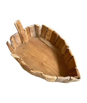 Schüssel Daun teak 50x30cm (80414)