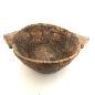 Oude houten schildpadkom Groot (7810)