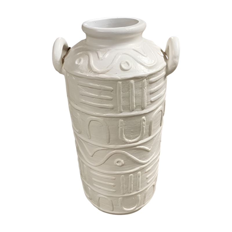Vase egypt white L H60 (80455)