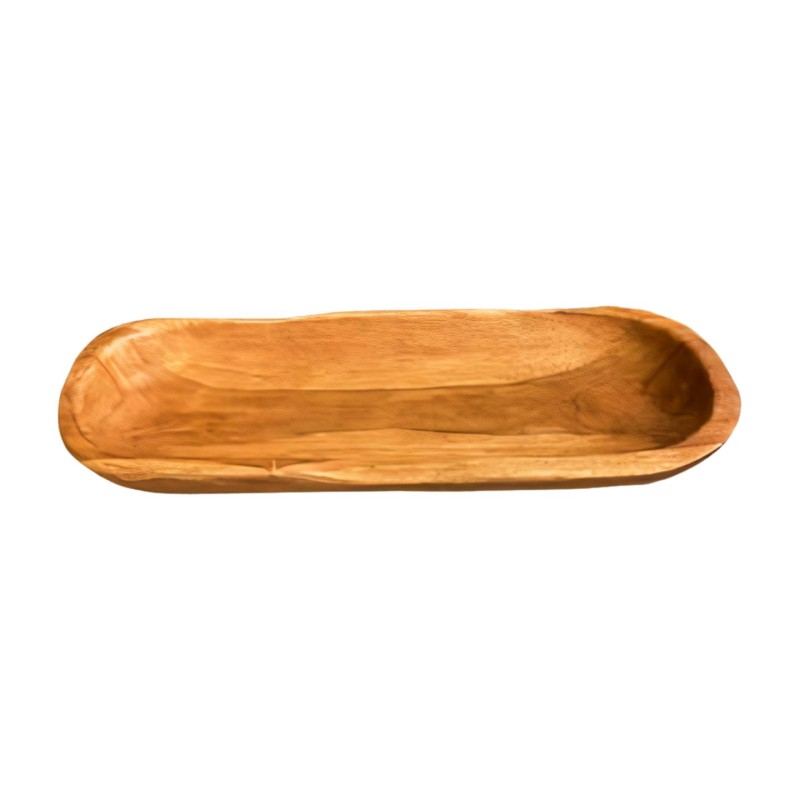 Schale aus Teakholz 47x20 cm (80488)
