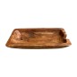 Organisches Teak-Tablett 40x20H6cm (80490)