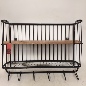 Wallshelve iron/wood 80x40x20cm black