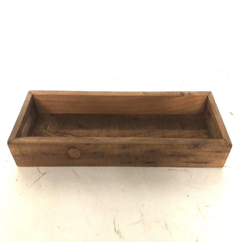 Tray long old wood (3517)