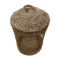 Laundry basket seagrass D40H65cm(80649)