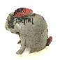 Rabbit old iron 20x12cm(3519)