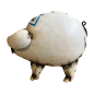 Pig old iron 35x15H30cm(80794)
