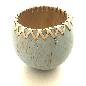 Bowl turq. coco rattan (3555)
