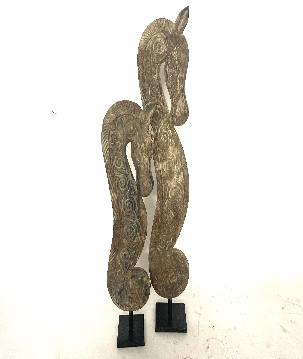 Seahorse antiq. 80cm (3558)