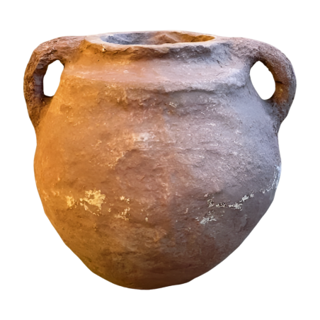 Pot met bolle oren P-M D25H26(80965)