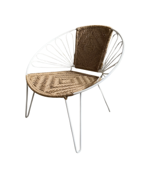 Stuhl Jute 61x64x74 cm (80966)