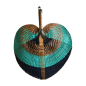 Hand fan L 45x52cm(80993)