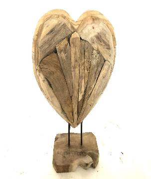 Heart akar on stand H50cm(3572)