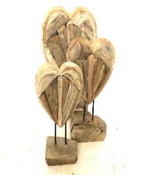 Heart akar on stand H50cm(3572)