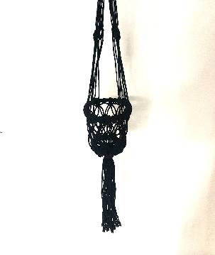 Planthanger macramé black (3579)