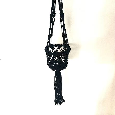 Planthanger macramé black (3579)