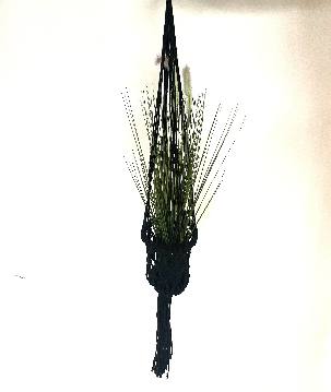Planthanger macramé black (3579)