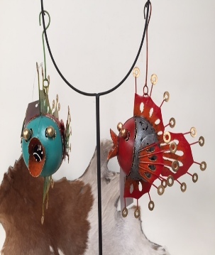 Fish Bola hang S mix colour 27cm