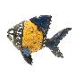Fish old iron 29x6H17cm(3633)