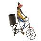 Frog on bike 40x13H43cm(3636)