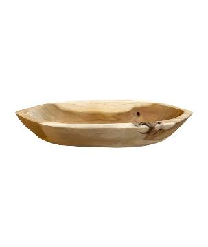 Bowl teak Perahu(3642)