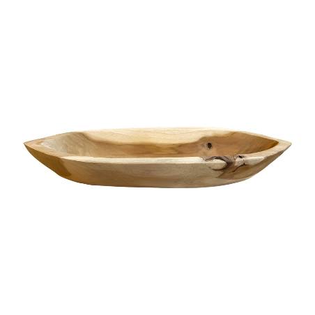 Bowl teak Perahu(3642)
