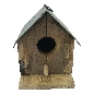 Birdhouse iron/wood 20x20cm (5252)