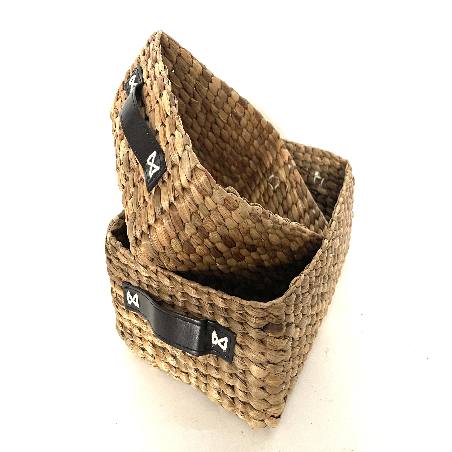 Basket w. handle S/2(3664)