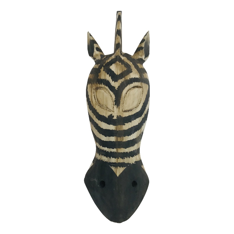 Zebra mask wood 50cm (7168)